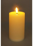 Lumânare LED pentru exterior 7,5 x 12,5 cm, bej,cu baterii