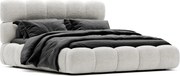 Pat Olivia Tapitat cu Saltea  120/140/160/180x200cm - 120x200