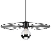 Lustră pe cablu MONTANA 1xE27/15W/230V d. 45 cm negru