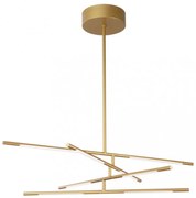 Lustra LED design modern cu brate reglabile RACCIO auriu