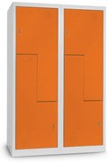 Dulap metalic Z, 120 x 50 x 180 cm, inchidere cilindrica, portocaliu - ral 2004
