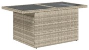 vidaXL Set de canapele pentru grădină cu pernă 9 pcs Gri deschis