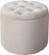 Taburete cu spatiu de depozitare Modern Barock 50cm, bej