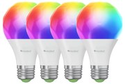SET 4x bec LED RGBW dimabil Nanoleaf N7501B02-4A60E A19 E27/9W/230V 2700-6500K