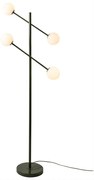 Lampadar cu 4 globuri sticla si metal verde Copenhagen
