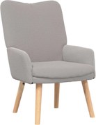 vidaXL fotoliu Gri deschis 63 x 67 x 94 cm Țesătură de Oaie și Plywood