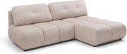 Colțar cu funcție de dormit Lerio dreapta - țesătură hidrofobă bej deschis Blur 02