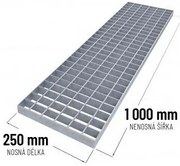 Grătar de podea din oțel 25 x 100 x 3 cm, argintiu