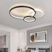 Lustra LED cu Telecomanda, Black, Elit's, lumina/rece/calda/neutra intensitate reglabila, 108W