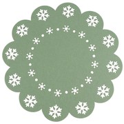 Fețe de masă Altom Fulg de nea verde, diametru 38cm , set de 4