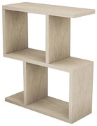 Masă laterală CROS, decor marmură, bej