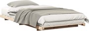 vidaXL Cadru de pat de podea Maro 80 x 220 cm Lemn masiv de pin
