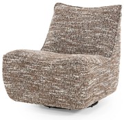 Fotoliu Loys din tesatura, lemn si metal maro