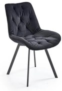 Scaun catifea K519 velvet negru