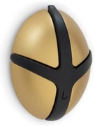 Cârlig negru/auriu de montat pe perete din plastic Tick – Spinder Design