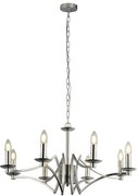Candelabru clasic cu 8 brate stil elegant Ascot crom