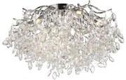 Lustra aplicata design magnific, crom, diametru 60cm, RICICLE