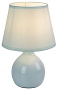 Lampa de masa ceramica si abajur verde Ingrid