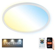 Plafonieră LED dimabilă SLIM LED/22W/230V Wi-Fi Tuya Brilo + telecomandă