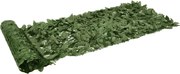 vidaXL Paravan de balcon cu frunze verde închis, 200x75 cm