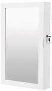 Dulap de bijuterii pentru perete, Songmics, Oglinda, JBC51W, 10.5 x 37 x 67 cm