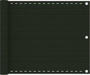 vidaXL Paravan pentru balcon, verde închis, 75x600 ,HDPE