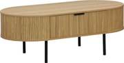 Masuta Ovala De Cafea Kandy MDF Stejar, Dim 118x60x44 Cm