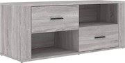 vidaXL Comodă TV, gri sonoma, 100x35x40 cm, lemn prelucrat
