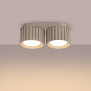 Sollux SL.1818 - Spot AURA cu 2 socluri GX53, 10 W, 230 V, taupe