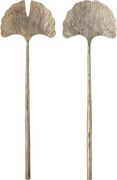 Set de 2 tacâmuri pentru salată din alamă antichizată, 32×4 cm, „Lyas"