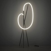 Lampadar, Lampa de Podea LED, Negru, Crochet