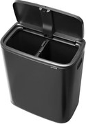 Coș de gunoi gri închis de reciclat/cu senzori de atingere din oțel 60 l Bo Touch Bin – Brabantia