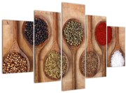 Tablou - condimente și linguri (150x105 cm)