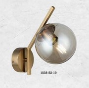 Aplica de Perete Gold cu Glob Fumuriu, Dulie E27 119,00 lei