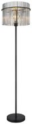 Lampadar, lampa de podea design modern GORLEY negru, fumuriu