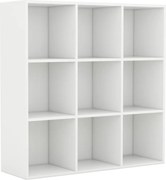 vidaXL Bibliotecă, alb, 98x29x97,5 cm, lemn prelucrat