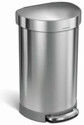 Simplehuman Coș cu pedale 45 L, oțel mat