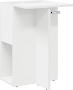 vidaXL Masă laterală Alb 35 x 40 x 55 cm Lemn compozit