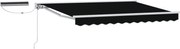 vidaXL Cort electric retractabil Negru 3 x 2,5 m