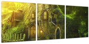 Tablou - Pădure de poveste (cu ceas) (90x30 cm)