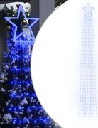 vidaXL Lumină pentru brad de Crăciun 320 LED-uri albastru 375 cm