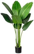 Plantă artificială Strelitzia Nicolai în ghiveci,120 cm, verde