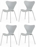 Set de scaune de sufragerie CT-X7034 GREY, 4 buc