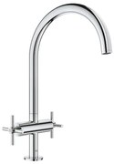 Baterie bucatarie Grohe Atrio, montare pe blat, chiuveta, crom - 30362000