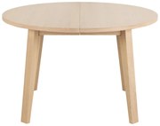 Masă de dining rotundă extensibilă cu blat cu aspect de lemn de stejar ø 120 cm A-Line – Actona