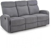 Canapea pliabila OSLO 3S, gri inchis, stofa, 180x95/158x100 cm