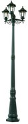 Felinar clasic de exterior verde închis 217cm 3 lumini IP44 - New Haven