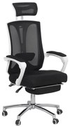 Scaun ergonomic OFF 420 negru, suport picioare și tetieră 2D