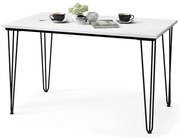 Masă de dining HALIJA albă