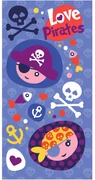 Pirat Love prosop pentru baie, prosop de plajă 70x140cm (Fast Dry)